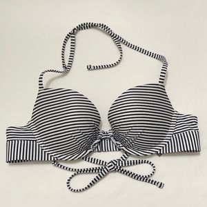 AERIE Perkier Pushup Striped Bikini Top